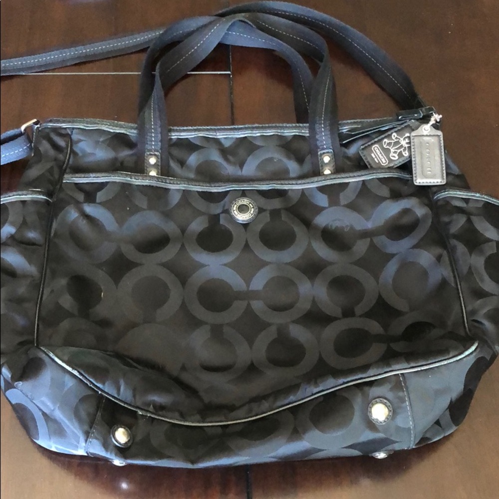 Authentic Coach Diaper Bag 🖤💙